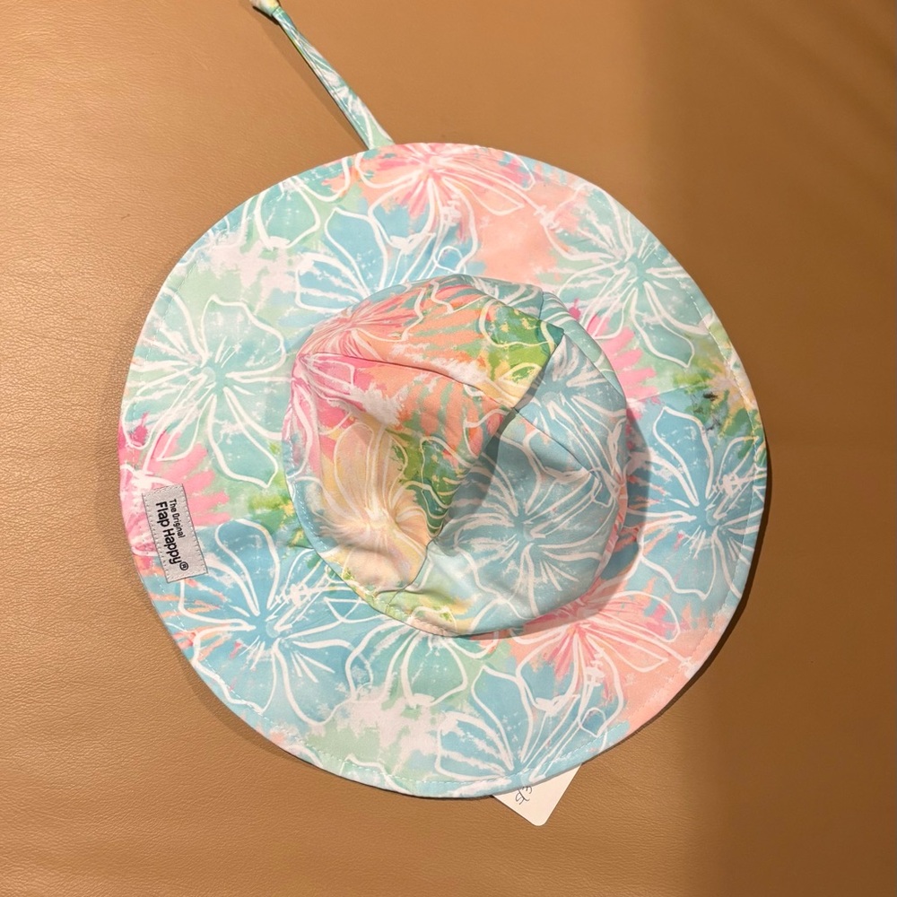 Flap Happy Pastel Floral Kids Hat